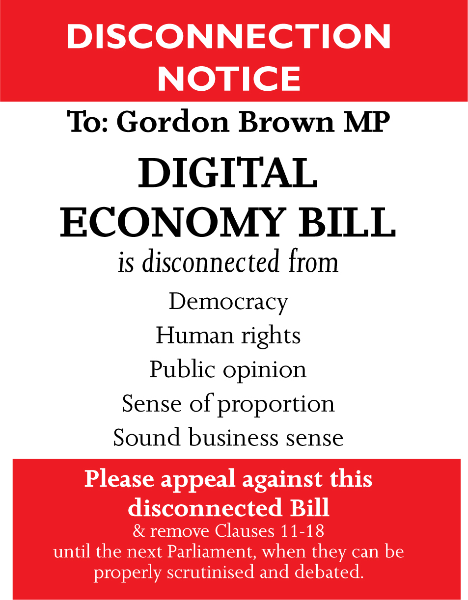 Disconnection notice